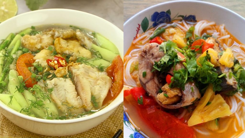 Bún cá rô đồng - ăn trưa Hưng Yên