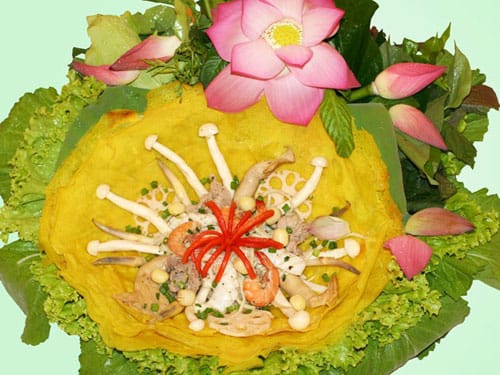 Bánh xèo rau rừng Phố Thành - Món Ăn Tối Ngon Quận 4