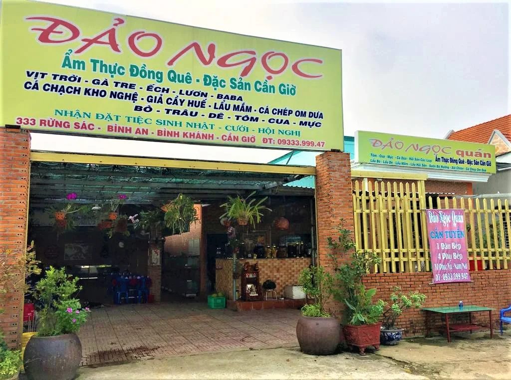 Đảo Ngọc quán - Ăn sáng Cần Giờ