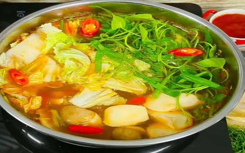 Lẩu cá rô đồng - Ăn tối Ninh Bình