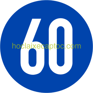 Biển báo Tốc độ tối thiểu cho phép - biển báo hiệu lệnh