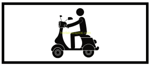 Biển ghi chú đối tượng xe máy - Biển báo phụ