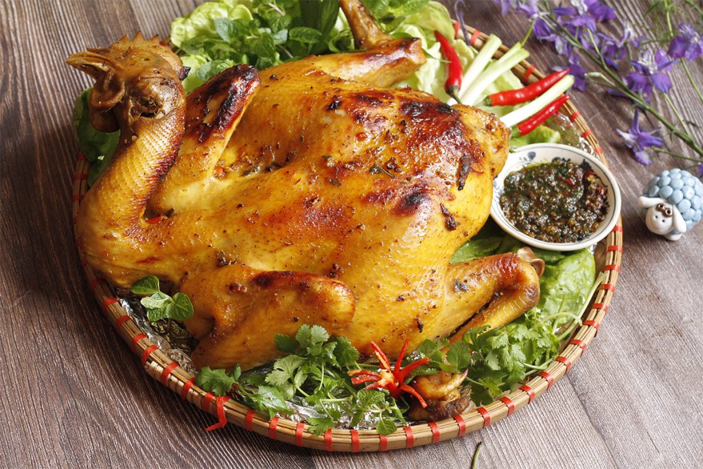 Gà nướng mắc khén - ăn trưa Sơn La
