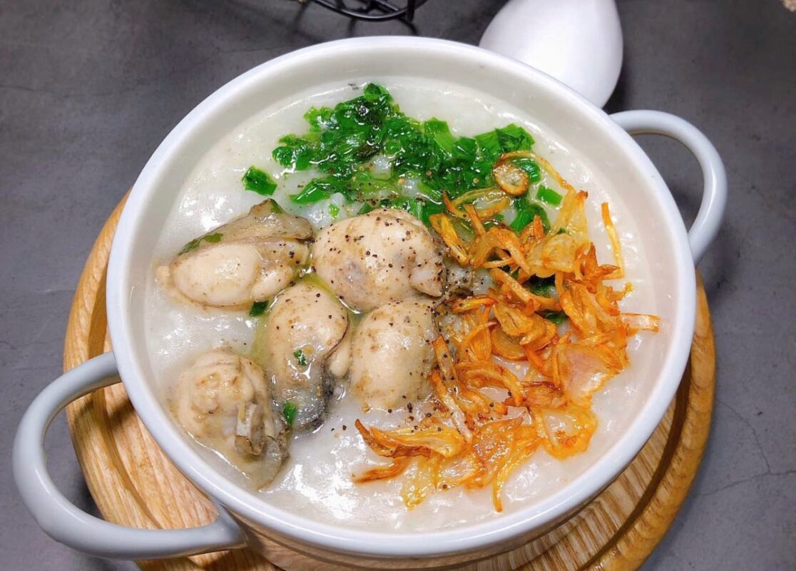 Cháo Hàu Hoa Súng - Ăn sáng Quảng Ninh