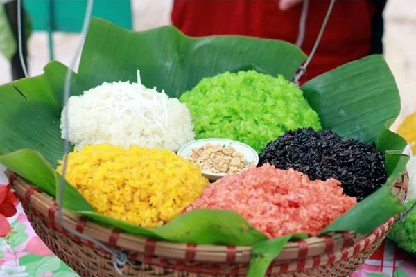Xôi Ngũ Sắc - Ăn sáng Sơn La