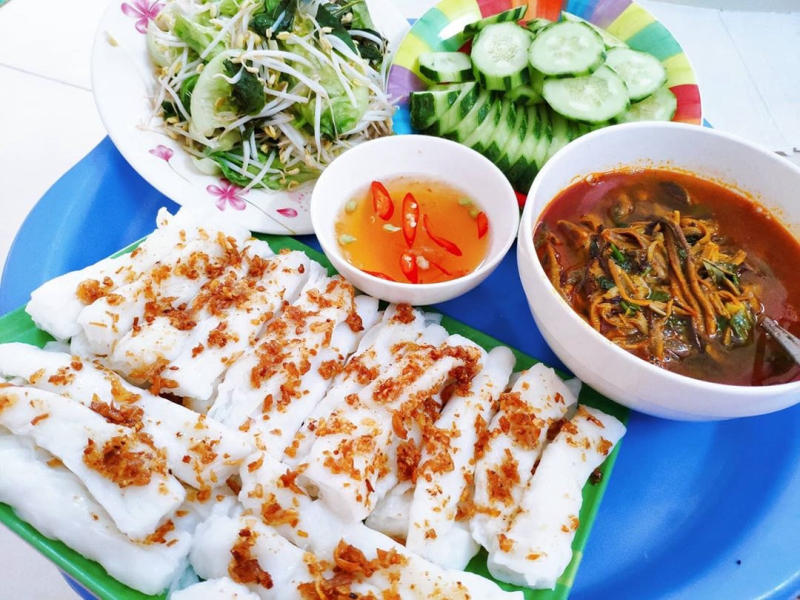 Bánh mướt chan nước mắm - Ăn tối Nghệ An