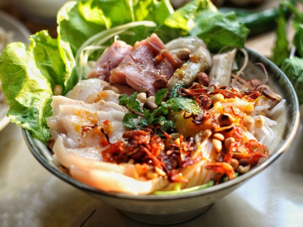 Bún Mắm Nêm - ăn trưa Đà Nẵng