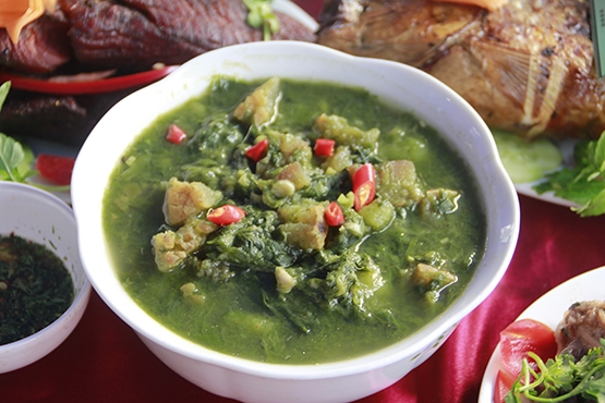 Canh bon - Ăn trưa Điện Biên