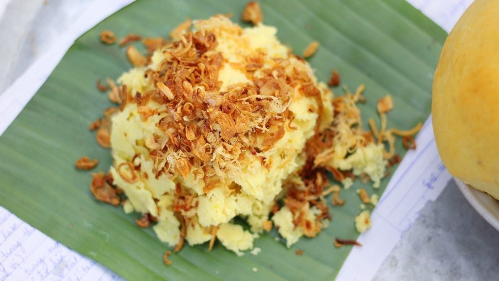 Xôi nếp nương - ăn tối Hoà Bình