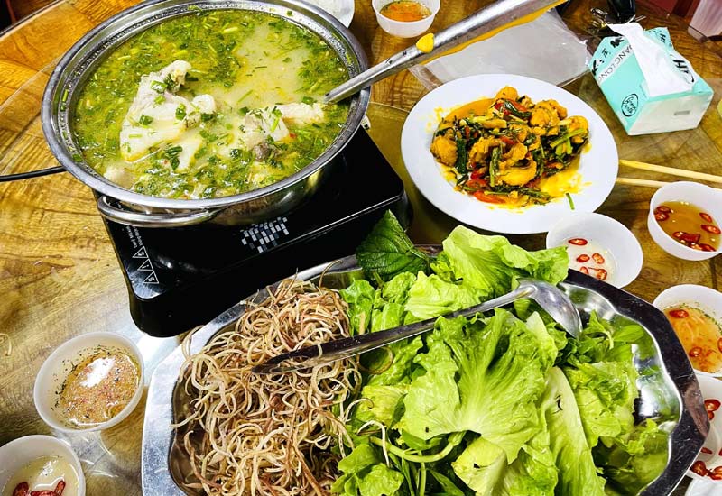 Lẩu cá sông Lô - Ăn tối Phú Thọ