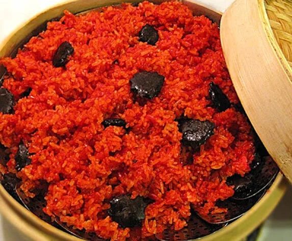 Xôi gấc - Ăn sáng Đắk Nông