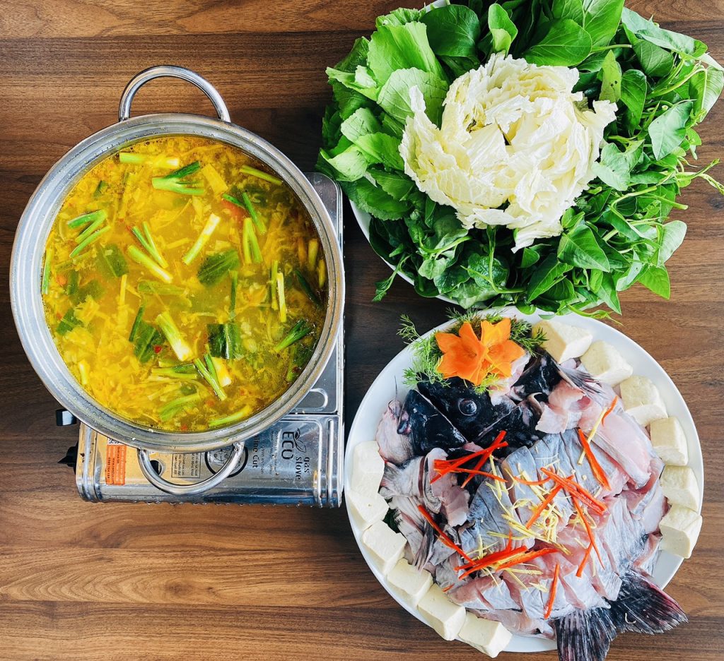Lẩu cá lăng Sông Đà - ăn tối Hoà Bình