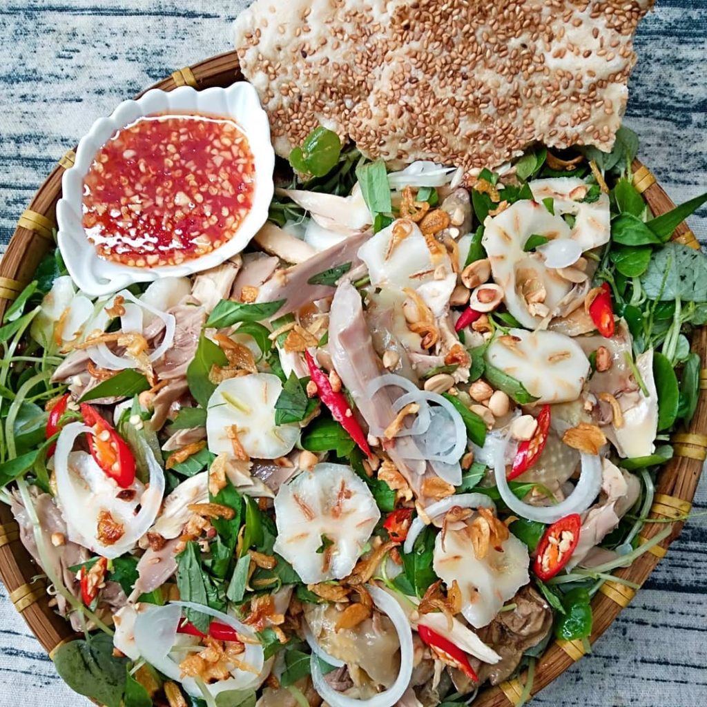 Gỏi gà măng cụt - ăn trưa Đồng Nai