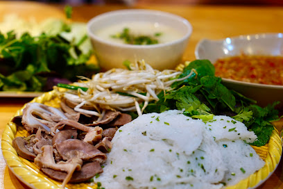 Bánh hỏi cháo lòng Bánh xèo tôm nhảy Lá Food- ăn trưa Bình Định