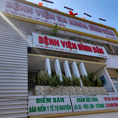 Bệnh viện đa khoa Bình Dân- xe cấp cứu Long Xuyên