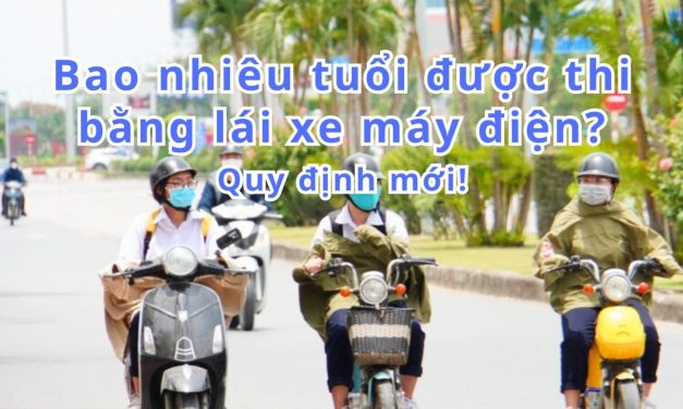 Bao nhiêu tuổi được thi bằng lái xe máy điện? Quy định mới 2026