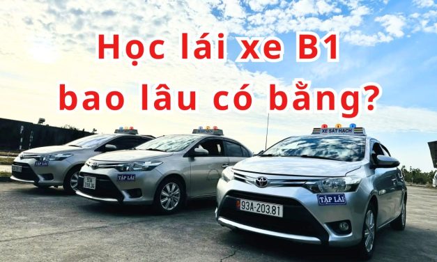 Học lái xe B1 bao lâu có bằng? Lộ trình, kinh nghiệm thi B1 sớm