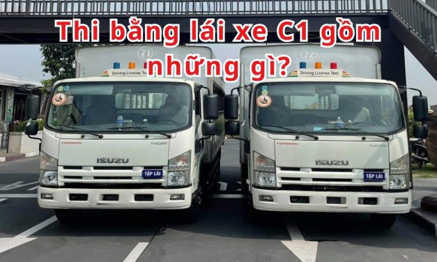 Thi bằng lái xe C1 gồm những gì 2026? Cập nhật phần thi mới