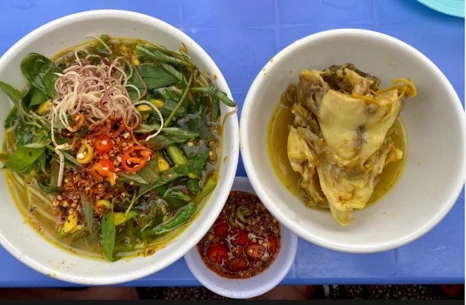 Bún cá - Ăn trưa Tiền Giang