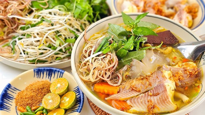 Bún cá lóc - Ăn trưa Đồng Tháp