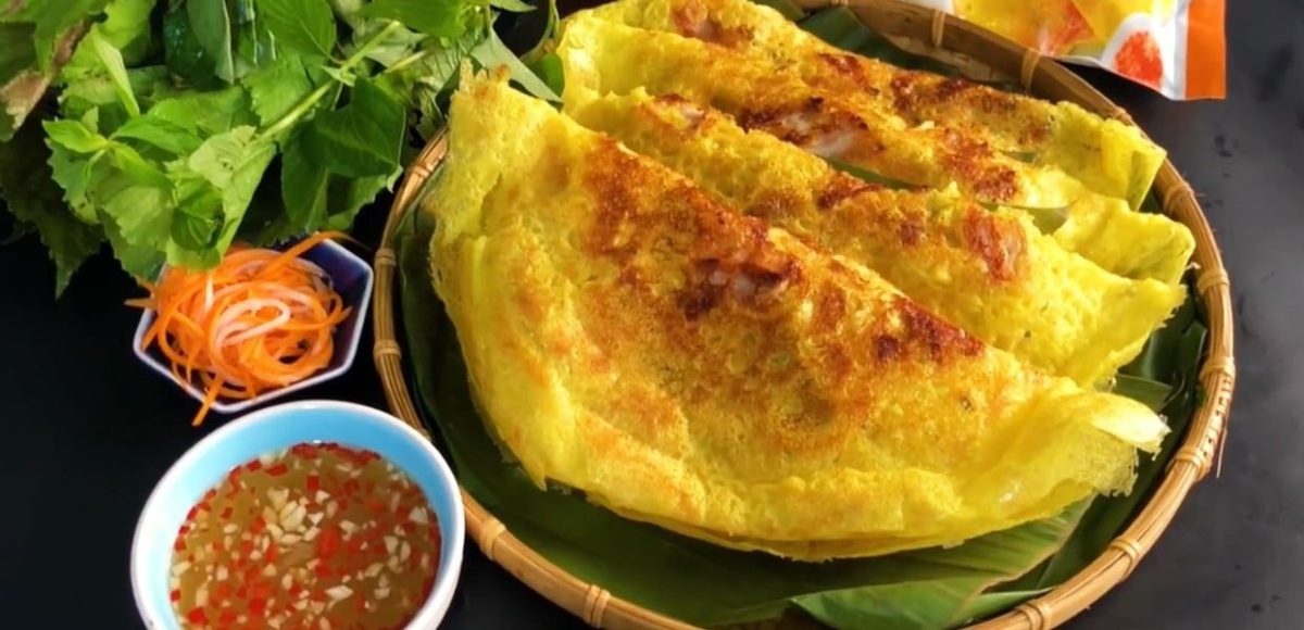 Bánh xèo miền Tây - Ăn sáng Vĩnh Long