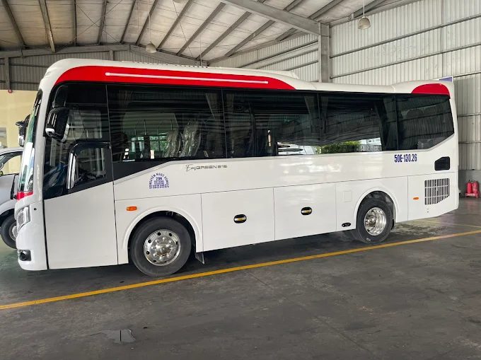 Thuê Xe 4 7 16 29 Chỗ Limousine Hoàng Nhi Phuong Nam có tài xế lái - Thuê xe 30 chỗ Hóc Môn