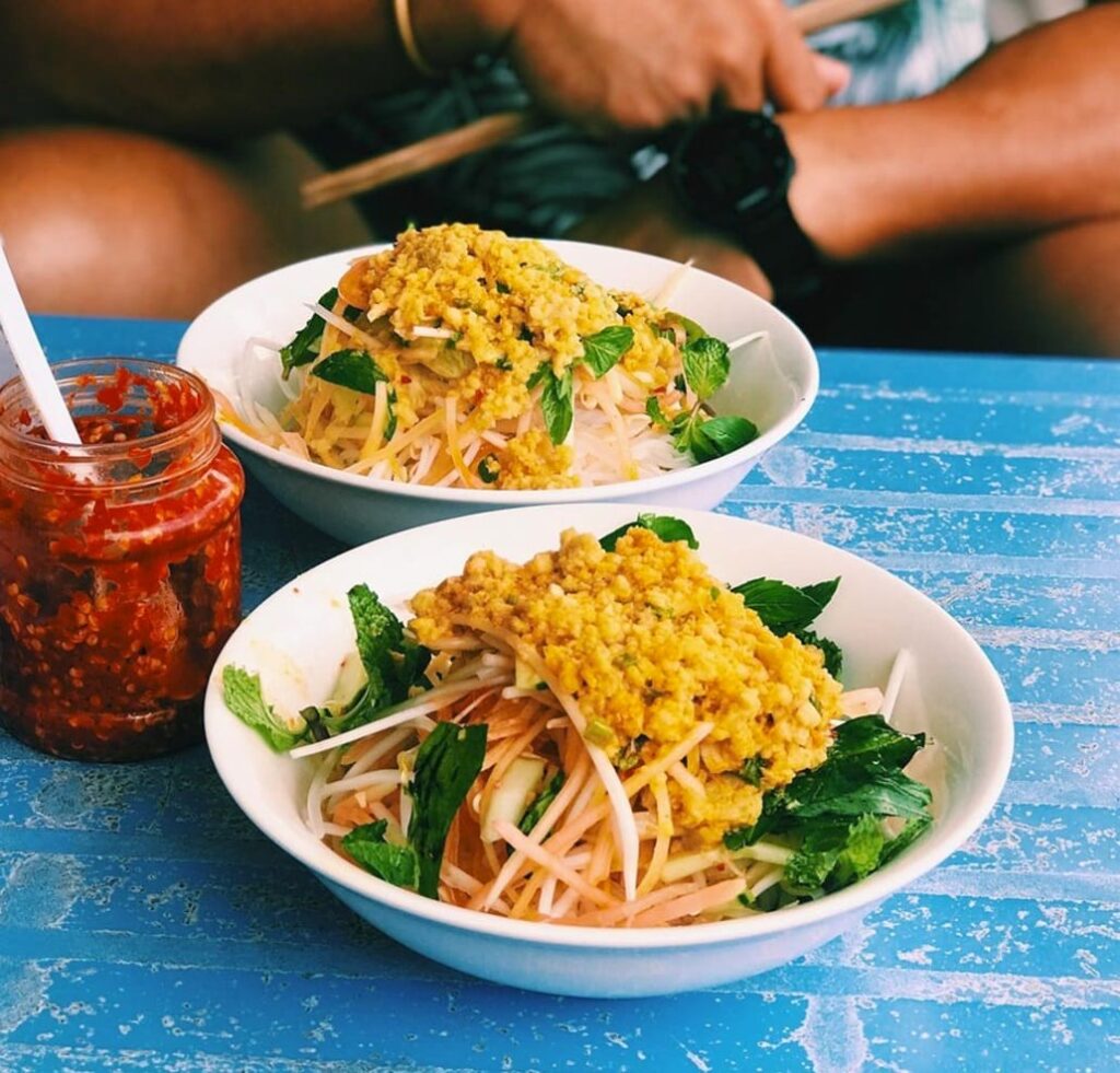 Bún kèn - Ăn trưa Hà Tiên