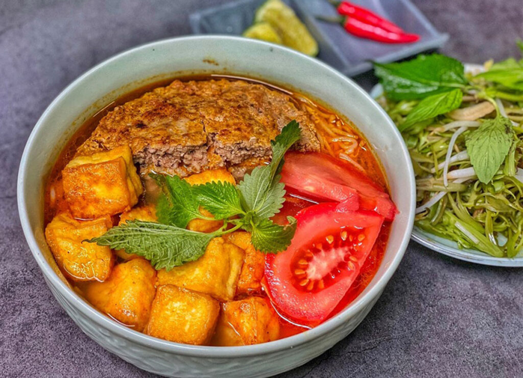 Bún riêu cua- Ăn trưa Hà Tiên