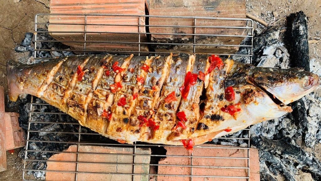 Cá nướng mọi - Ăn tối Phú Quốc