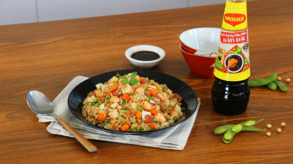 Cơm rang thập cẩm - Ăn trưa Vĩnh Yên