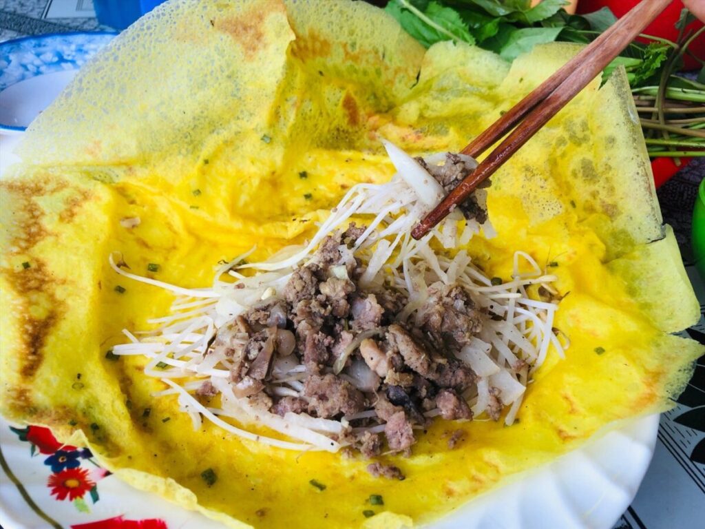Bánh xèo - Ăn tối Mỹ Tho